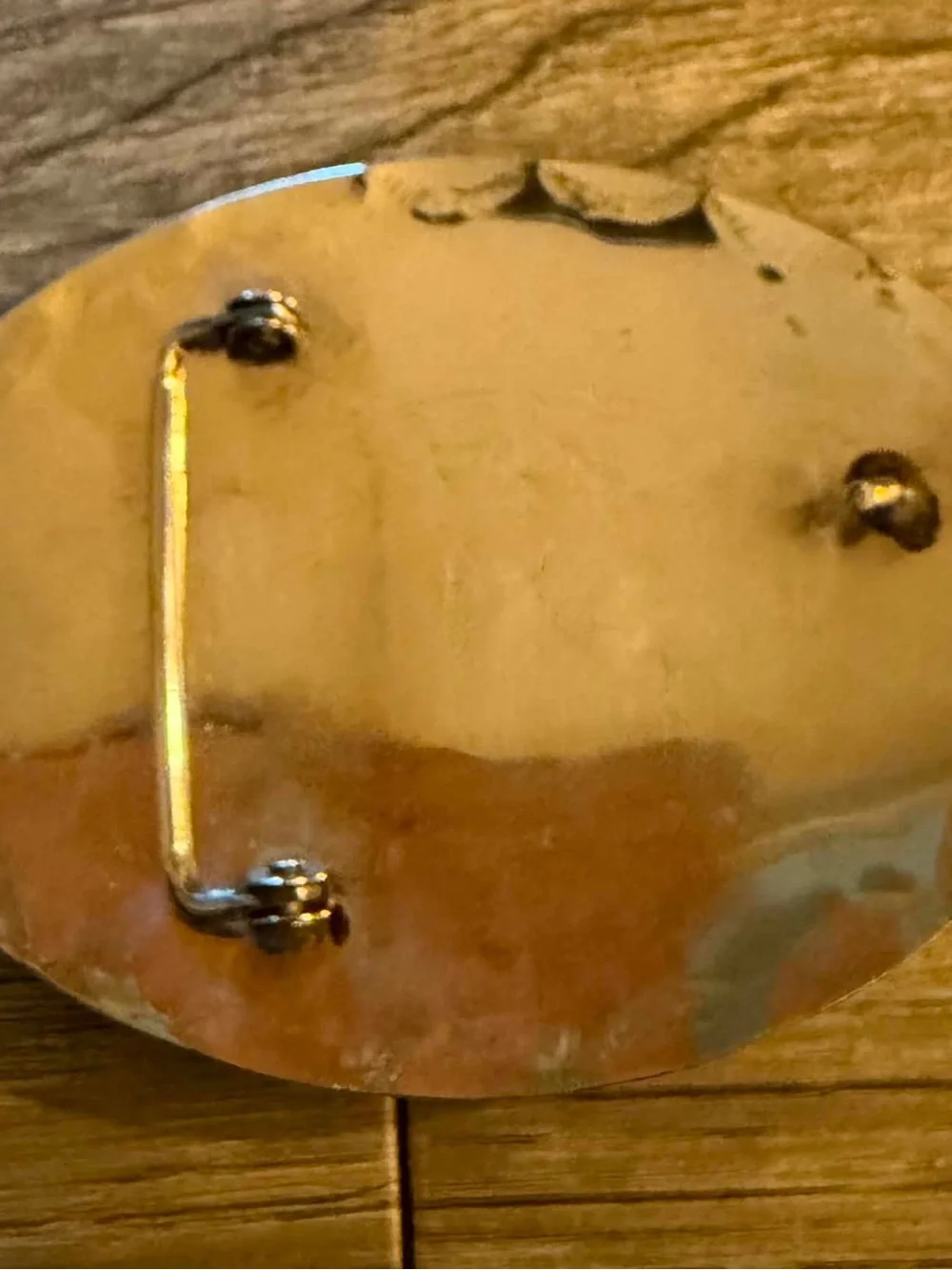 Trail of Tears Belt Buckle with Turquoise and Red Accents